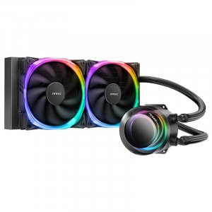 Antec Vortex 240mm ARGB AIO Liquid CPU Cooler - Black